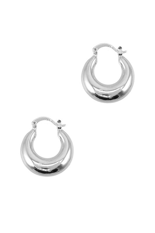 Chubby Everyday Silver Hoop