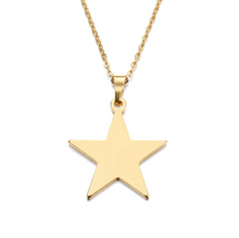 Load image into Gallery viewer, Stainless Gold Star Necklace
